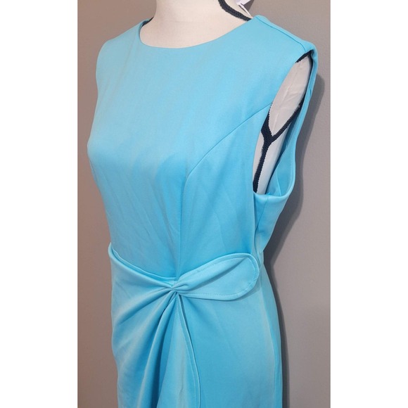 NWT Fehaute A-Line Twist Waist Midi Dress - Picture 6 of 7